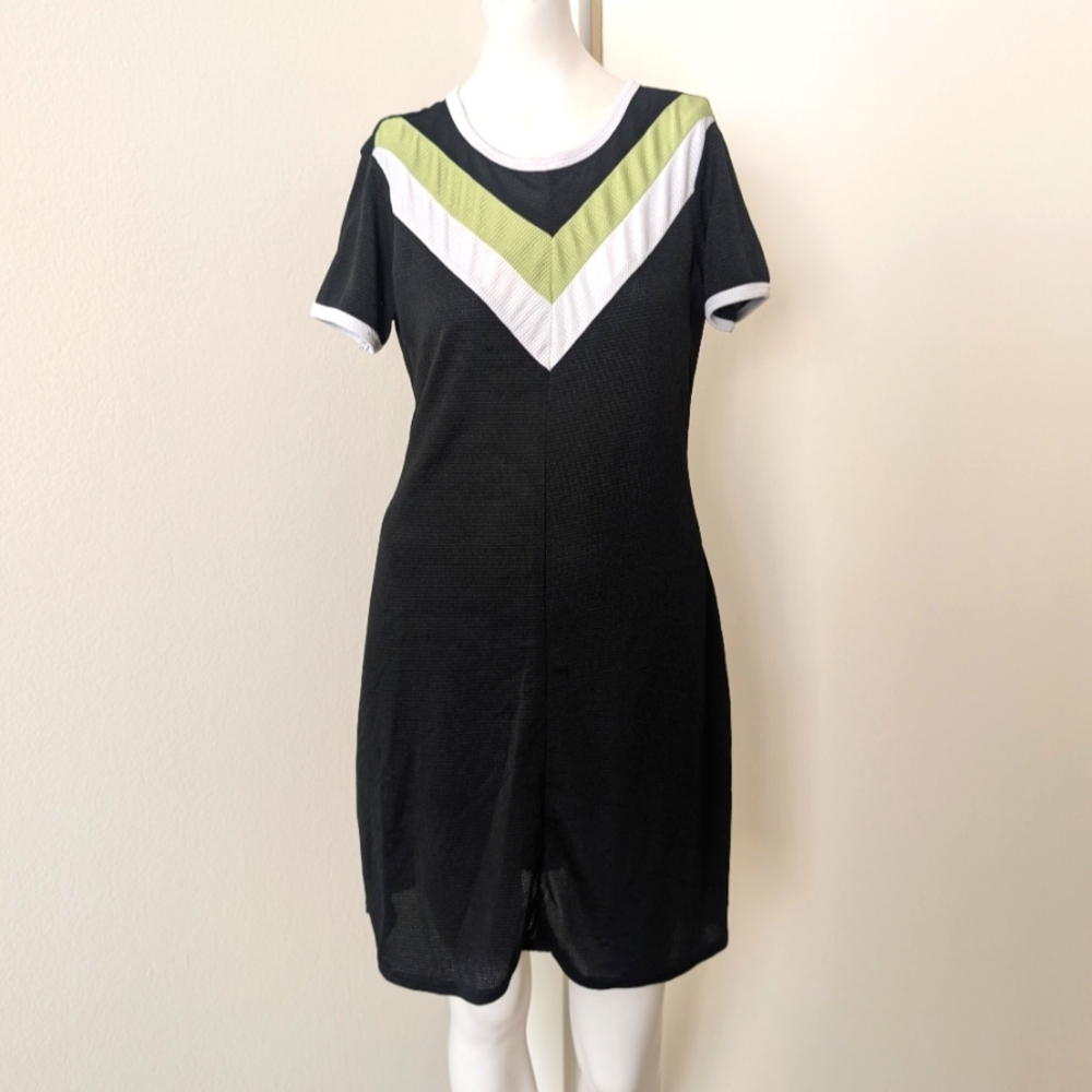 Black and White Chevron Dress